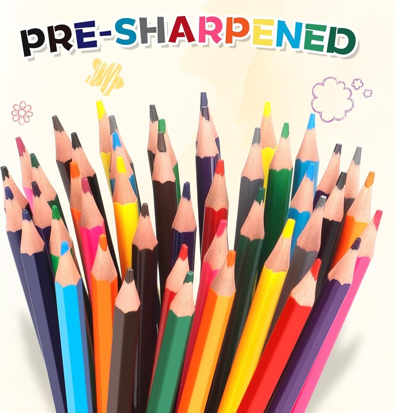 YEGEER 320 Count Colored Pencils Bulk, 16 Assorted Colors, Pre-sharpened Coloring Pencils Set for Kids and Adult, Teachers Essential Classroom Prizes, Back to School Supplies - Image 3